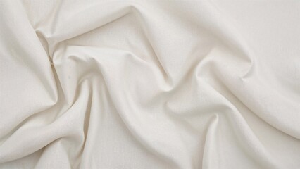Obraz premium Handcrafted natural fabric top view showing eco-friendly textile texture