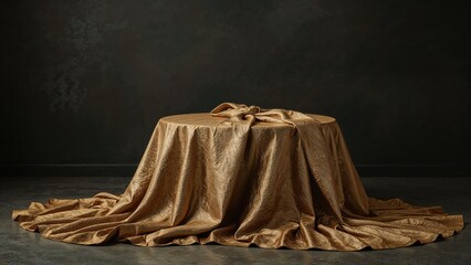Elite pricey cloth spread over table featuring vacant spot