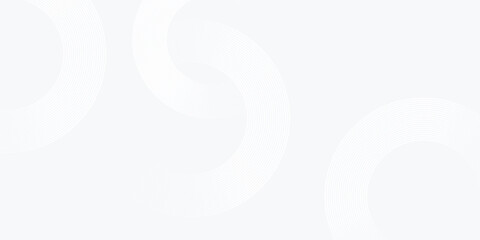 Modern white glowing geometric lines on gray background. Abstract shiny blue circle lines pattern. Futuristic technology concept. Suit for cover poster design eps10