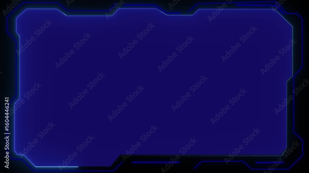 Poster border frame animated background holographic screen frame hud ui future futuristic screen system vir