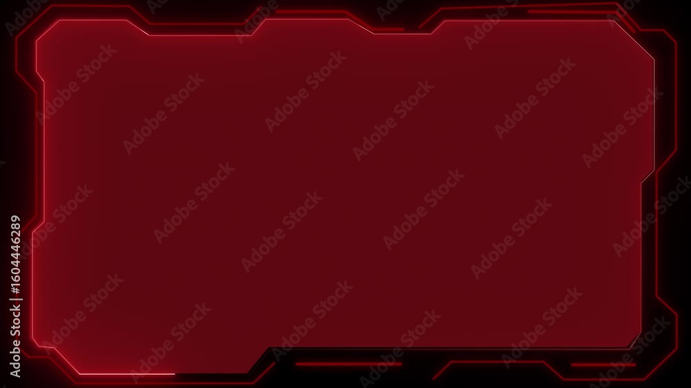 Poster border frame animated background holographic screen frame hud ui future futuristic screen system vir