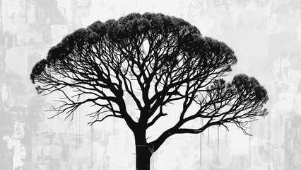 Grunge eucalyptus background featuring scaffolding elements