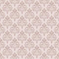Pink damask seamless pattern vector for wallpaper, this damask pattern vector is ideal for textiles, packaging and elegant damask pattern vector prints