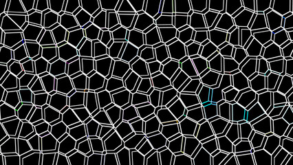 Abstract Organic Cell Grid Pattern Background