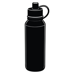 Nutritionist element isolated hydration bottle on white background