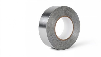 Lone Strip of Tape Set on a Plain White Background