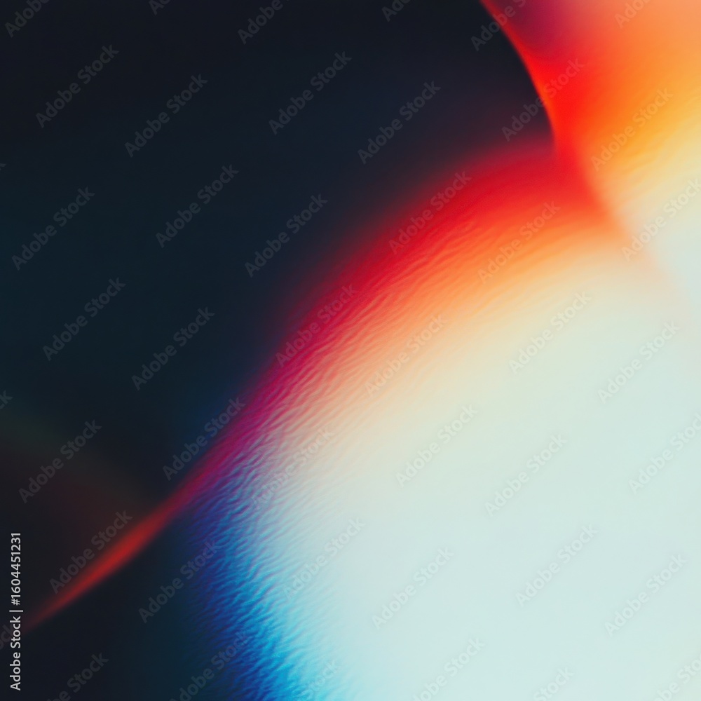 Poster Abstract colorful light aberration with gradient and subtle wave pattern. Technology background and modern visual design for graphic element.