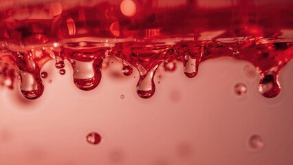 Tiny Drops of Crimson Liquid