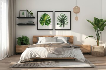 Minimalist Bedroom Mockup