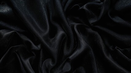 Obraz premium Sophisticated dark material showcasing smooth creases and nuanced shadows