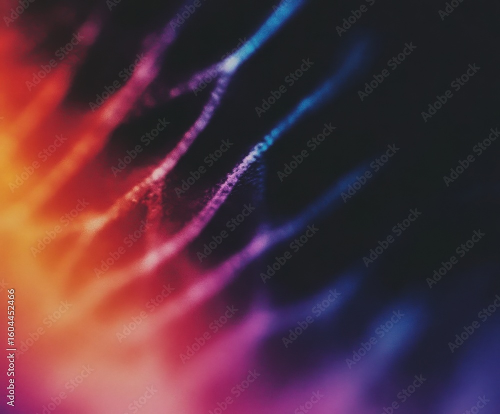 Poster abstract digital network connection lines with colorful data flow. modern technology grid. science, 