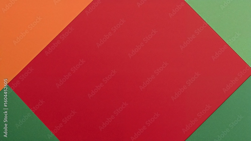 Poster orange and green bordered red paper texture background. retro abstract wine cardboard pattern. templ