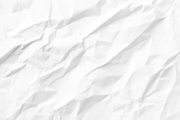 Obraz premium Plain white paper texture background crumpled design clothing.