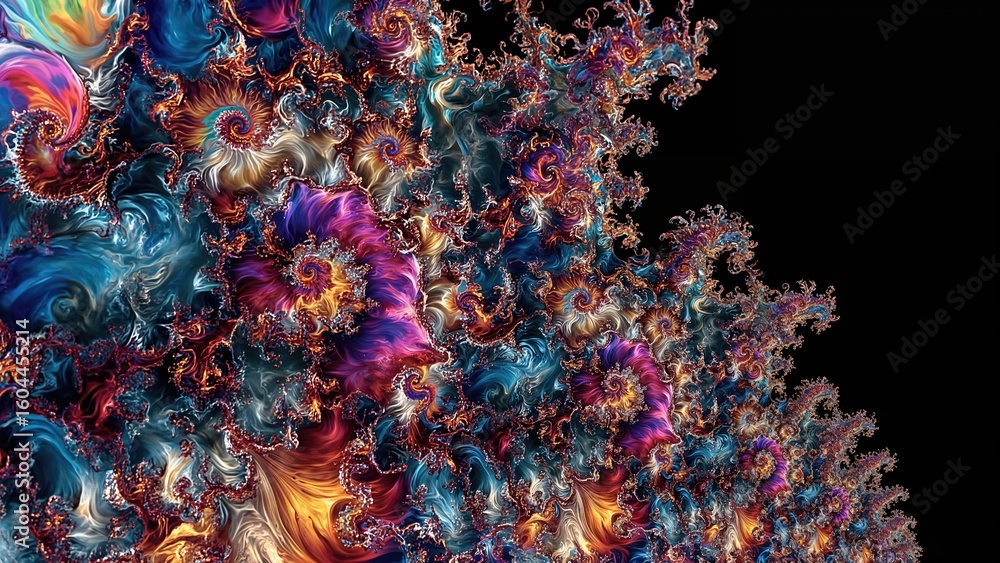 Canvas Prints intricate fractal design 28