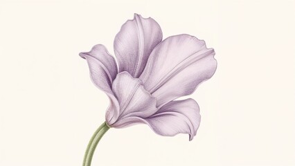 Graceful Lilac Flower Blossoming