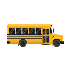 Classic Yellow School Bus Transportation Vehicle for Students Safety and Education