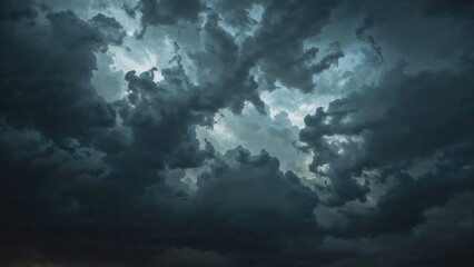 Obraz premium Background Image of Gloomy Dark Clouds