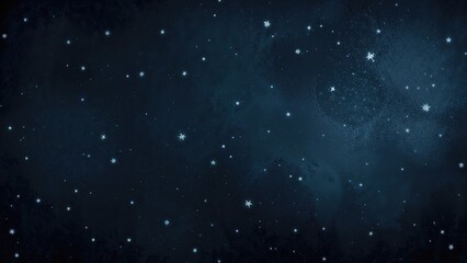 Navy grungy canvas embellished with luminous star fragments