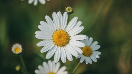 Close-up of small white petals with vibrant yellow cores