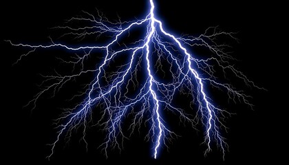 Dramatic lightning strike