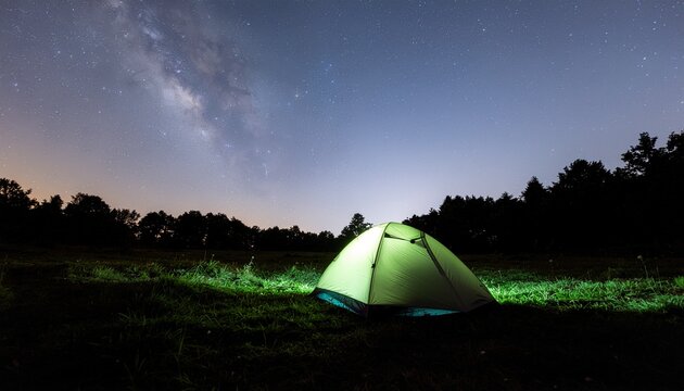 Starry Night Solo Camping