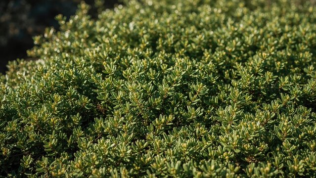 Spreading juniper shrub, creeping cedar type, Juniperus horizontalis low plant, creeping juniper species