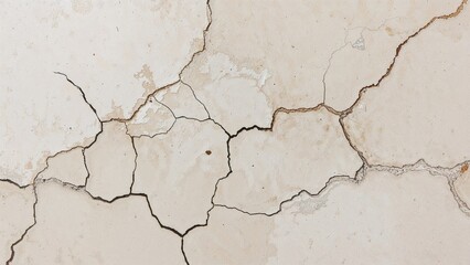 Fototapeta premium Close-up of a wall with plaster cracks and texture
