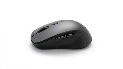 Wireless mouse on a plain white surface