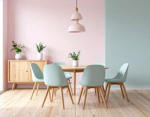 Modern dining room design contemporary home interior decor minimalist aesthetic natural light serenity and style