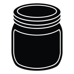 Nutritionist element isolated peanut butter jar on white background