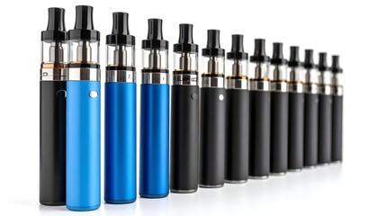 Electronic cigarettes in a row