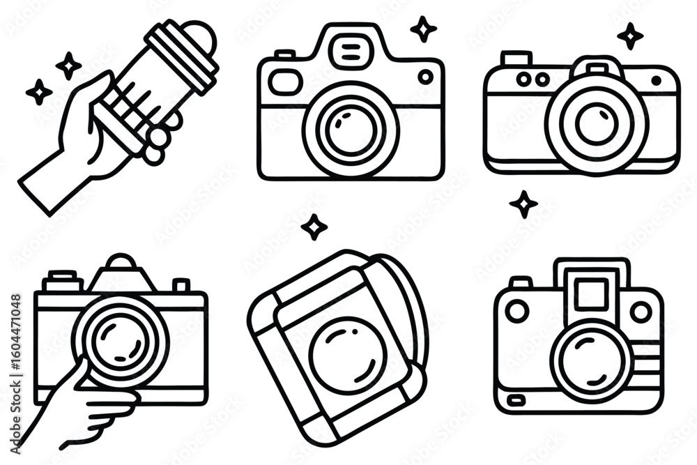 Poster dog illustration design with grid layout in simple style for creative projects