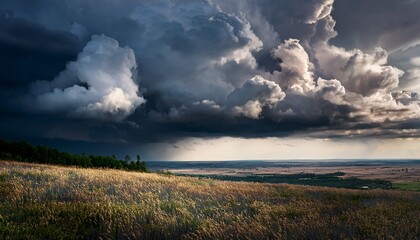 Obraz premium dramatic sky with stormy clouds