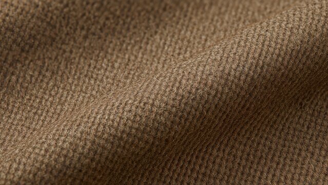 Close-up texture of sophisticated men's wool tweed suit material.