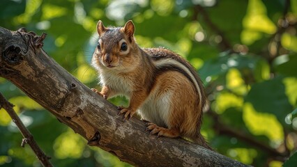 Small Forest Animal Sitting on a Branch