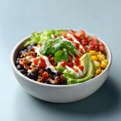 Burrito Bowl Closeup View