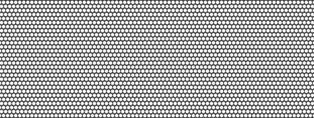 Vector mesh metal pattern by texture and hole with grill for speaker or background and seamless net plus black grid on circular steel surface. Polka dot fabric