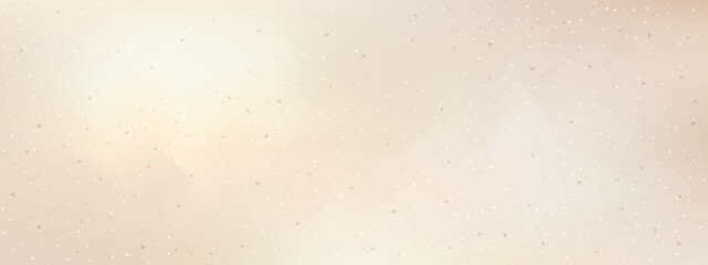 Seamless cream paper texture with soft grain and scattered speckles. Vector recycled craft background with natural particles, dust, and fiber. Suitable for eco or retro design.