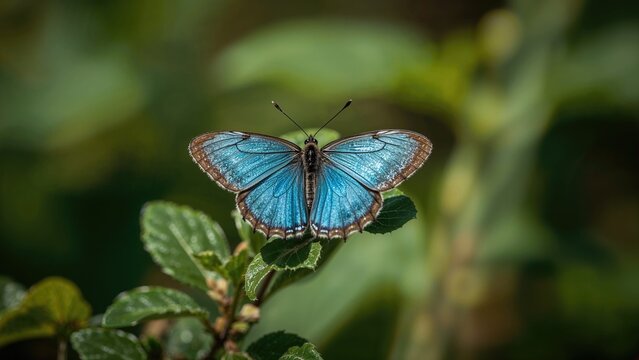 Catochrysops Strabo, Known as the Forget-Me-Not, is a Tiny Butterfly Native to Asia