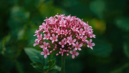 Obraz premium Charming small pink flowers captivating the view