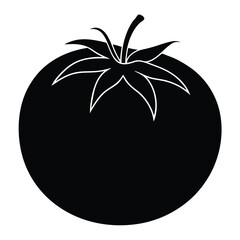 Nutritionist element isolated tomato on white background