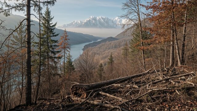 Impact of beavers on woodland trees in a river valley