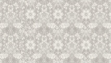 A delicate lace design showcasing intricate flowers and graceful curves, offering a refined texture ideal for enhancing elegance in various designs.