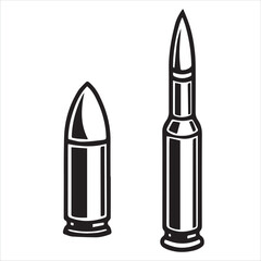 Two bullets one small one large side by side