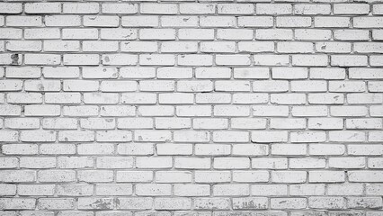 Fototapeta premium Background texture of white brick wall
