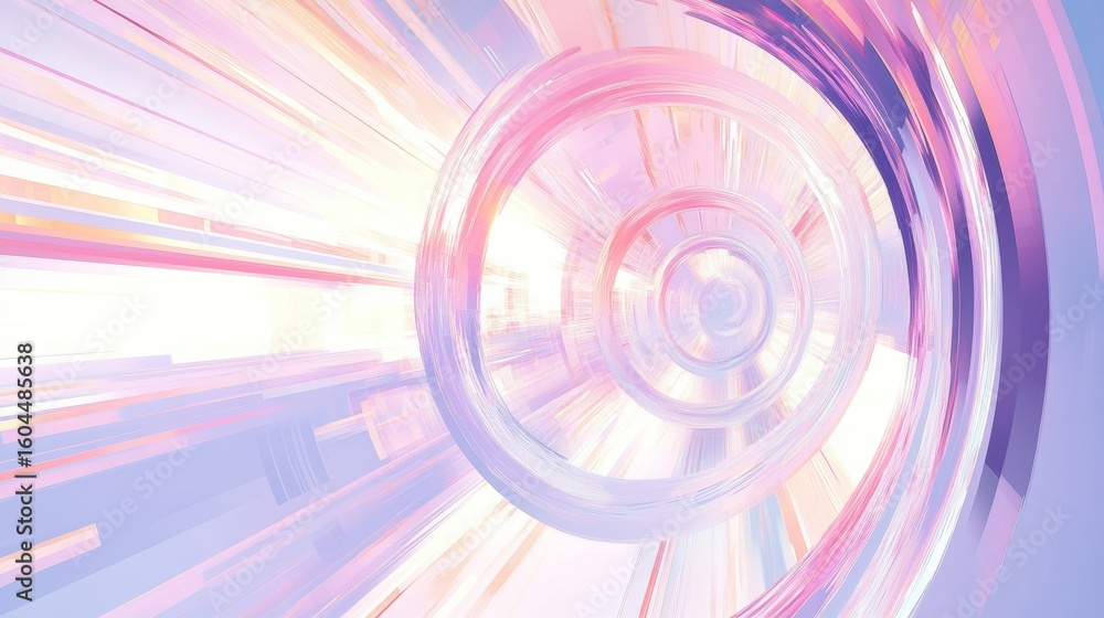 Poster vibrant abstract light patterns in a dynamic circular motion effect