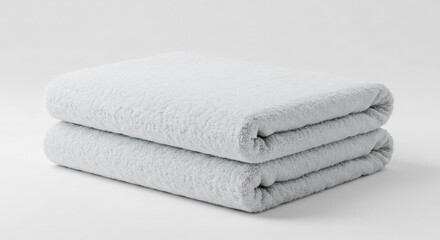 柔らかな光に包まれた ふわふわタオル二枚組 上質な肌触り. AI Generated