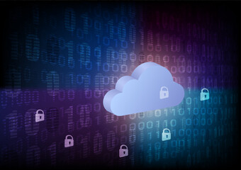 Security key lock for cloud security on binary code.