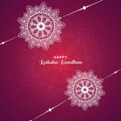 Happy raksha bandhan festival greeting card  beautiful background