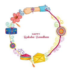 Happy raksha bandhan festival celebration design